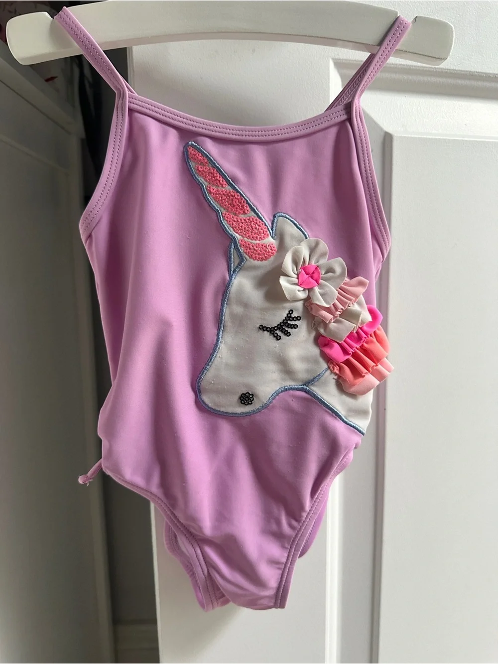 Cat & Jack 3 Pc Lot Floral Mermaid Unicorn Swimsuit Sz 2T 18-24 Months